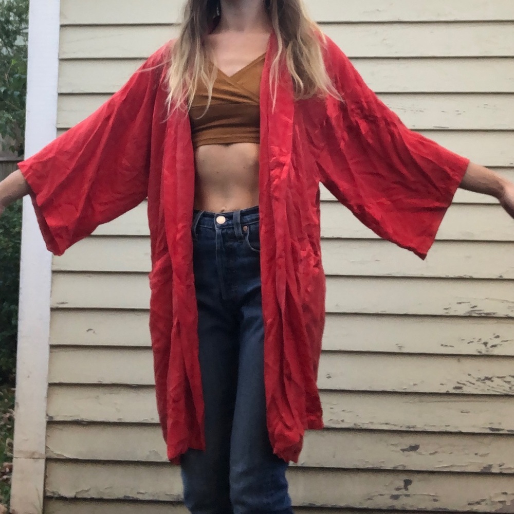 Red Silk Robe